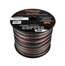 PRV 14 Gauge OFC Speaker Wire 100 ft Roll TRUE 100% Copper Oxygen Free picture