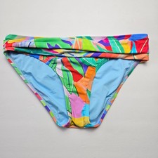 La Blanca Bikini Bottom Size 6 NWT Multi Print UPF 50+ Sun Protection picture