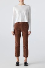 NWT AMO Easy Army Cord Trouser Pant Size 27 (meas 28) Corduroy Raw Hem MSRP $310 picture