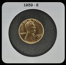 1939-S Lincoln Wheat Cent Penny GEM BU RED Uncirculated Brilliant UNC 1C picture
