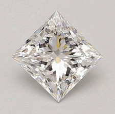 Lab Grown Diamond Princess Cut 1.00ct D VVS2 IGI EX 5.51x5.45x3.94mm picture