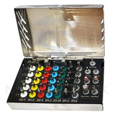 Dental Implant 35 Integral Stopper Drills with Drivers and Keys Complete Kit picture