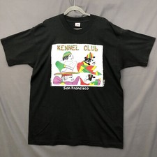 Vintage San Francisco T-Shirt Mens XL Black Kennel Club Single Stitch 1993 RARE picture