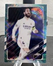 2020 Topps Chrome Uefa Champions League - Sergio Ramos Aqua Wave Refractor /199 picture