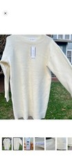 NWT sweater dress Nordstrom’s ivory cream S picture