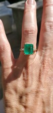 GIA 4.18ct Columbian Emerald Ring 12kyg  picture