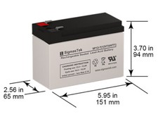 Universal Power UB1270 (40800) SigmasTek Battery Replacement picture