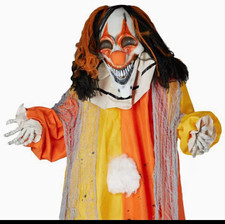 8.2FT Animatronic Halloween Clown Yard Prop Sound & Motion Activated Poseable picture