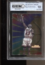 1997-98 Michael Jordan Bowman's Best Performers #96 Gem Mint 10 Bulls GOAT HOF picture