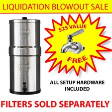 Big Berkey 2.25 Gal Stainless Steel Housing Only w/ Spigot - No Filters picture