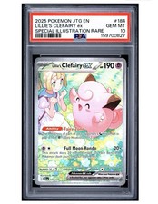 Pokemon 2025 Lillie's Clefairy ex 184/159 SIR Journey Together GEM MINT PSA 10 picture