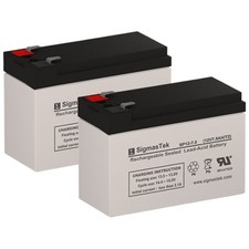 SigmasTek Battery Set of 2 for CyberPower RB1270A SLA AGM Rechargeable 12V 7.5Ah picture