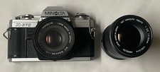 Vintage Minolta X-370 35mm SLR Film Camera 50mm f/1.7 and Celtic 135mm f/3.5 picture