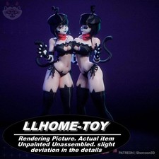 1/6 BonBon & ChuChu Resin 3D Print Model Unpainted Unassembled GK Figure picture