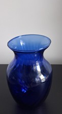 Vintage cobalt blue glass Vase picture
