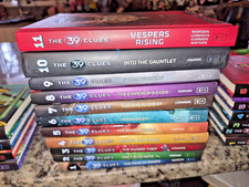 39 Clues Chapter Books 1-11 Hardcover Complete Set Some Cards  EUC picture