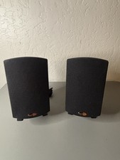 Klipsch ProMedia 2.1 THX Speakers Set of 2 Tested Desk Shelf speakers only READ picture