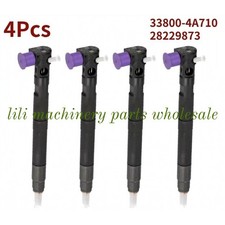 4X Common Rail Fuel Injector 33800-4A710 28229873 for Hyundai Grand Starex Kia picture