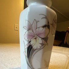 Japanese 80s Butterfly Motif  Vase picture