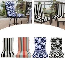 Outdoor High Back Patio Chair Cushion Seat Pad Decoration Soft with Ties Patio picture