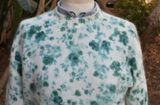 La Maille Sezanne Crew Sweater Color: Sage Green White  mohair- polyamide- Wool picture