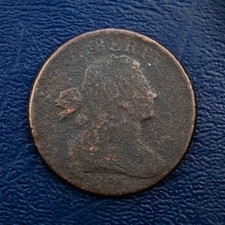 1803 Small Date/Large Fraction Draped Bust Large Cent, VG Details, Corroded A222 picture