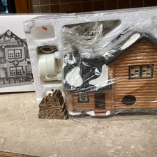 DEPT 56 SNOW Village SMOKEY MOUNTAIN RETREAT - With Box And Light Cord-EUC picture