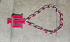 Indiana University IU Logo Hype Chain w/ Red & White Chain, College Theme picture