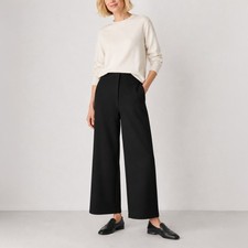 NWT Eileen Fisher Washable Flex Ponte Wide-Leg Pant, PP-3X picture