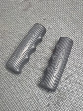 Vintage 1940's Schwinn Bike Hard rubber Black Oval Grips Hornet Dx Prewar B6 S2 picture