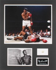 Muhammad Ali 16x20 Custom Matted Display with Hand Written Word JSA picture