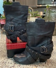 NAUGHTY MONKEY Women’s Sz 7.5 M DOMINATION NMW0684-001 Black w/Box picture