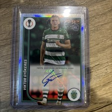 2023-24 Topps Merlin UEFA Club Competitions - Viktor Gyokeres RC ROOKIE AUTO picture