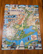 White Mountain Puzzles Historic Washington DC Map 1000pc  picture