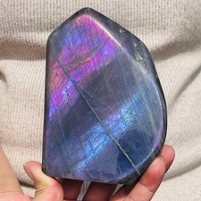 2.55lb Natural Rare Purple Labradorite Quartz Crystal Mineral Specimen Healing picture