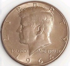 1964 D Kennedy Silver Half Dollar 50 Cent US About Uncirculated Coin Free Post  picture