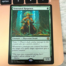 Wizards of the Coast Venerated Rotpriest ONE Regular Rare #192 English Green mtg picture
