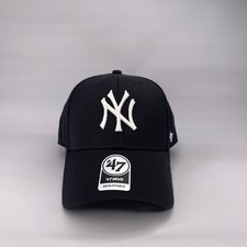 47 BRAND Officially Licensed Yankees MVP Adjustable Hat Cap MLB Unisex Navy Blue picture