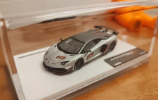 Tardis 1/64 Lamborghini Aventador SVJ63 Matte Silver Resin LTD 199 picture