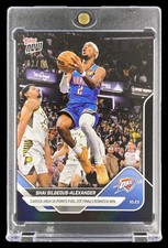 2/10 Shai Gilgeous-Alexander Black Foil SSP 2025 Topps Now - #20 55 Point Game picture