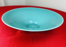 Vtg Vernon Kilns Jane F Bennison Dayrae Bowl No 3 Turquoise 13” California 1930s picture