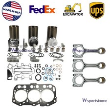 3TNV80 Overhaul Rebuild Kit+Rod for Yanmar 3TNV80F-SSNS 3TNV80F-SDKTF Engine picture