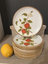 Mikasa Natural Beauty Crab Apple Salad Plate Cream Speckle Vintage - Each picture