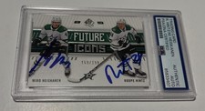 Roope Hintz Miro Heiskanen Signed Card Slabbed PSA DNA Auto Stars Future Icons a picture