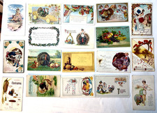 Lot 18 Vintage 1910's Thanksgiving Embossed Postcards Tuck Germany USA & Others picture