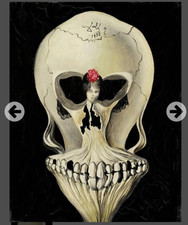 Ballerina in a Skull signed by Salvador Dali picture