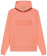 Fear of God Essentials Hoodie 'Coral' S Size Loose Oversized Hoodie NWT SS23 picture