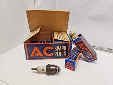 New Old Stock Pack of 9 Very Rare AC 45 Spark Plugs 1941 WWII Era (C-5) picture