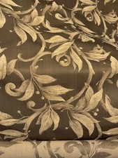 VTG English Floral Tapestry Sheen Damask Upholstery Fabric Jacquard LOT 2.65 Yd picture
