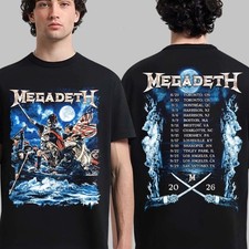 Megadeth North American 2026 Tour Vic Washington Crossing the Delaware T Shirt picture